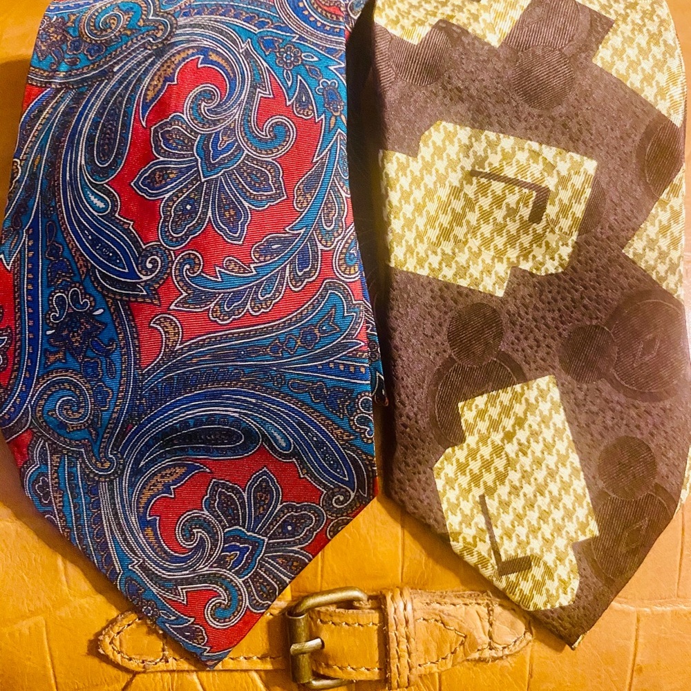 Silk designer ties